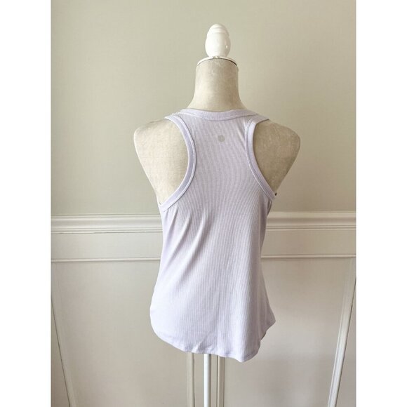 Danskin Light Purple Ribbed Tank Top S New - Picture 3 of 4